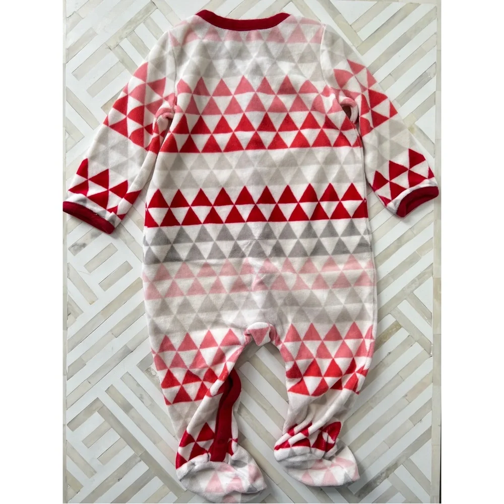GAP Baby Geometric Velour Footie, 6-9mo